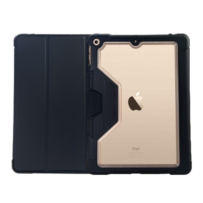 Apple iPad 10.2 Protective Leather Case with Magnetic Stand and Anti-Fall Design for 2019-2021 Models.