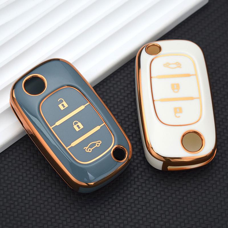 TPU Car Key Case Cover Shell Fob Holder For Renault Megane 3 Fluence LADA Priora Granta Xray for Mercedes Smart Fortwo Forfour Protection Accessories
