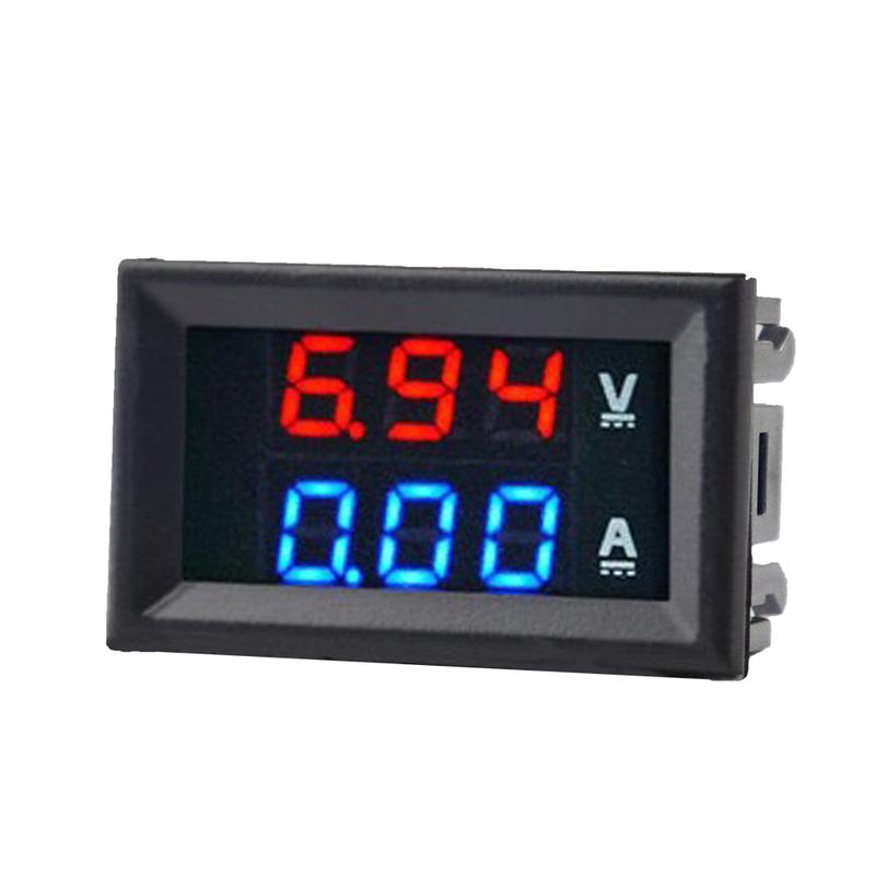 High Quality DC 100V 10A Voltmeter Ammeter Blue + Red LED Amp Dual Digital Volt Meter Gauge
