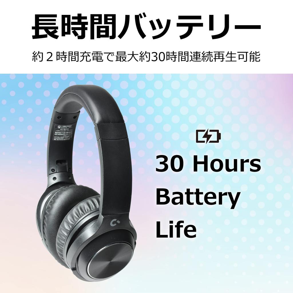 CROWD AUDIO ANC Wireless Headphones Active Noise with for Listening to Wired Wireless Bluetooth HP-01 Cancelling, Closed-Back, Mic, Music, &