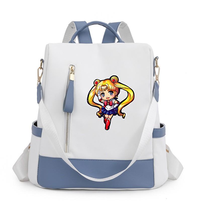 Segelmond-inspiriertes Damen-Oxford-Nylon-Rucksack für Reisen, Schule, Streetwear, Freizeit