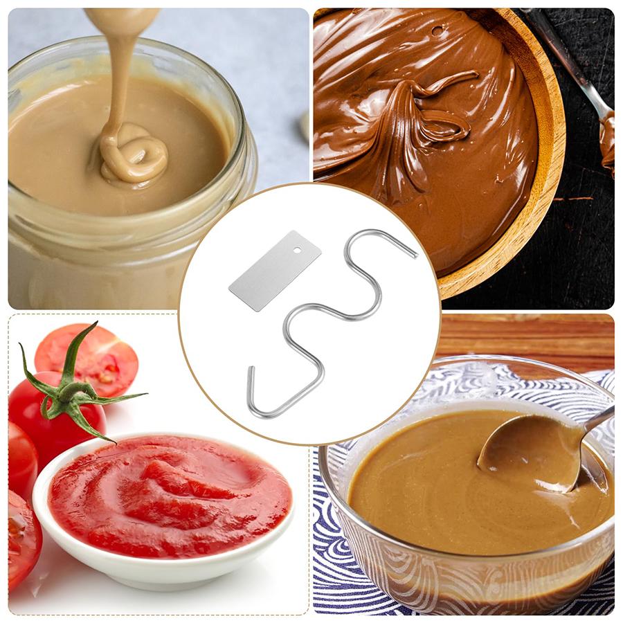 Handmixer für Erdnussbutter aus Edelstahl, Haushalts-Erdnussbutter-Mischer und Schaber, Butter- und Marmeladenmixer, Küchenhelfer