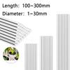 1/5/10 pièces Bâtons Acryliques Transparents Bâtons Ronds Acryliques Matériau pour Modèle de Construction DIY Convient pour Accessoires de Matériaux