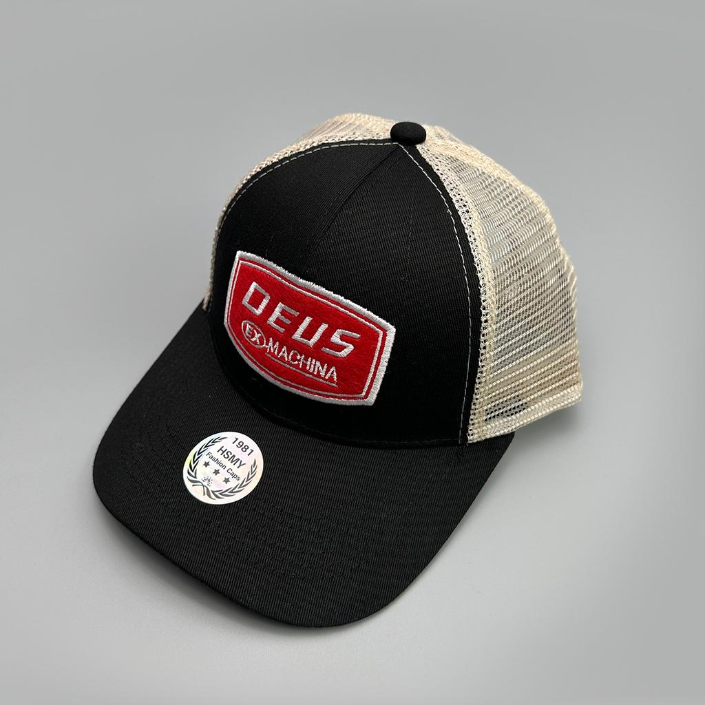 Vintage American Embroidered Letter Baseball Cap Men'S And Women'S Shade Mesh Personalized Truck Hat