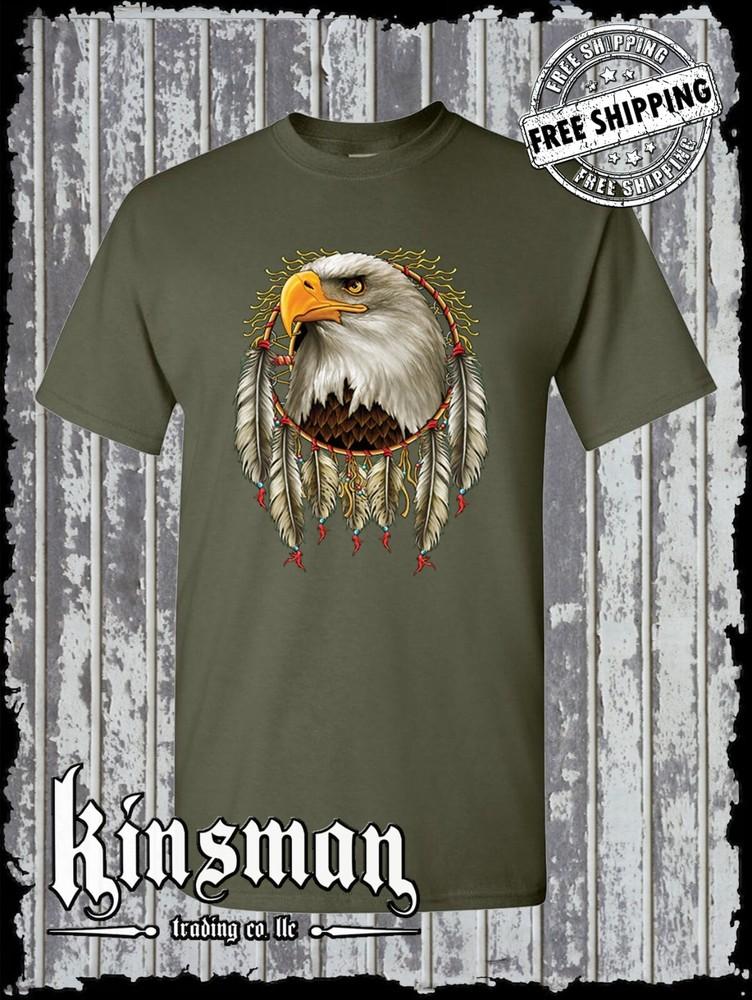 Tričko Lapač snů s orlem / Nativní americká hrdost Indiánská pírka