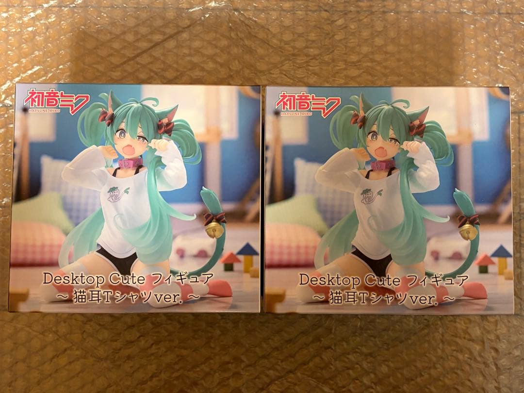 

[USED] Hatsune Miku Desktop Cute Cat Ear T-shirt ver. Figure