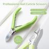New Nail Cuticle Scissors Manicure Remover Dead Skin Nippers Stainless Steel Cuticle Cutters Fingernail Clipper Silicone Handle