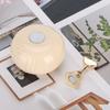 Manicure Display Practice Stand Shelf Nail Art Tip Holders Magnetic Golden Base Wooden Grain