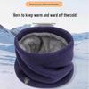 Unisex Fleece-Lined Neck Warmer: Winter Cycling Gaiter & Versatile Knit Pullover Scarf