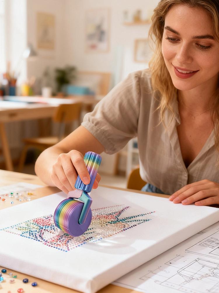 Painting Roller Plastic Detachable Roller Beads Corrected Fixing Tightly Paste Paint Tool DIY Painting Accessory