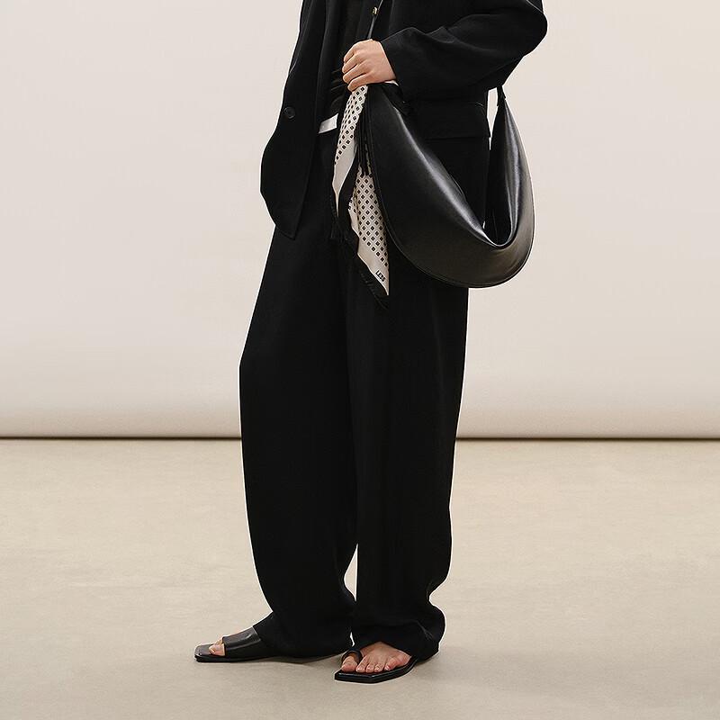 LESS 2026 Summer Loose Straight-Leg Casual Trousers