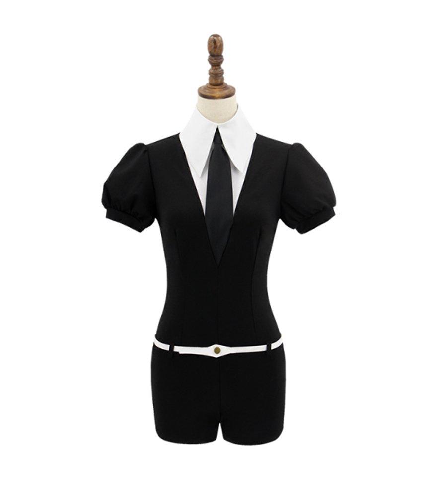 

Land of the Lustrous Cosplay Phosphophyllite Shinsha Diamond Cosplay Costume Halloween Christmas Uniform [Cai Hong] (Black, L) чорний