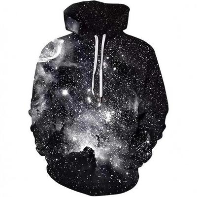 Men's and Women's Unisex Hoodies Novel 3D Printed Pattern Hooded Jumpers with Pockets Sweatshirts