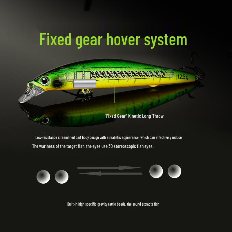 Long Cast Hovering Minnow Lure for Freshwater Fishing