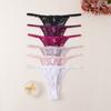 Seamless Women's Mesh Briefs Low Waist Thin Belt Thong Fashion Lace Panties  Lingerie