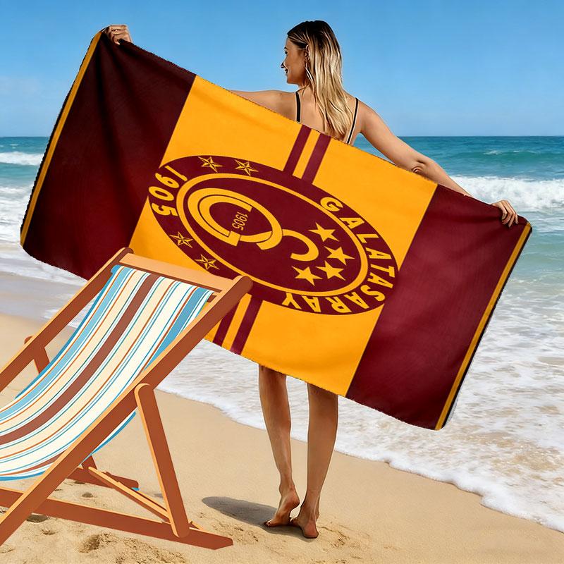 Galatasaray Tribe Print Beach Towel, Large Soft Quick Dry Towel for Beach Camping Swimming