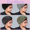 Polyester Crossfront Headscarf For Women With Warmth And Casual Style