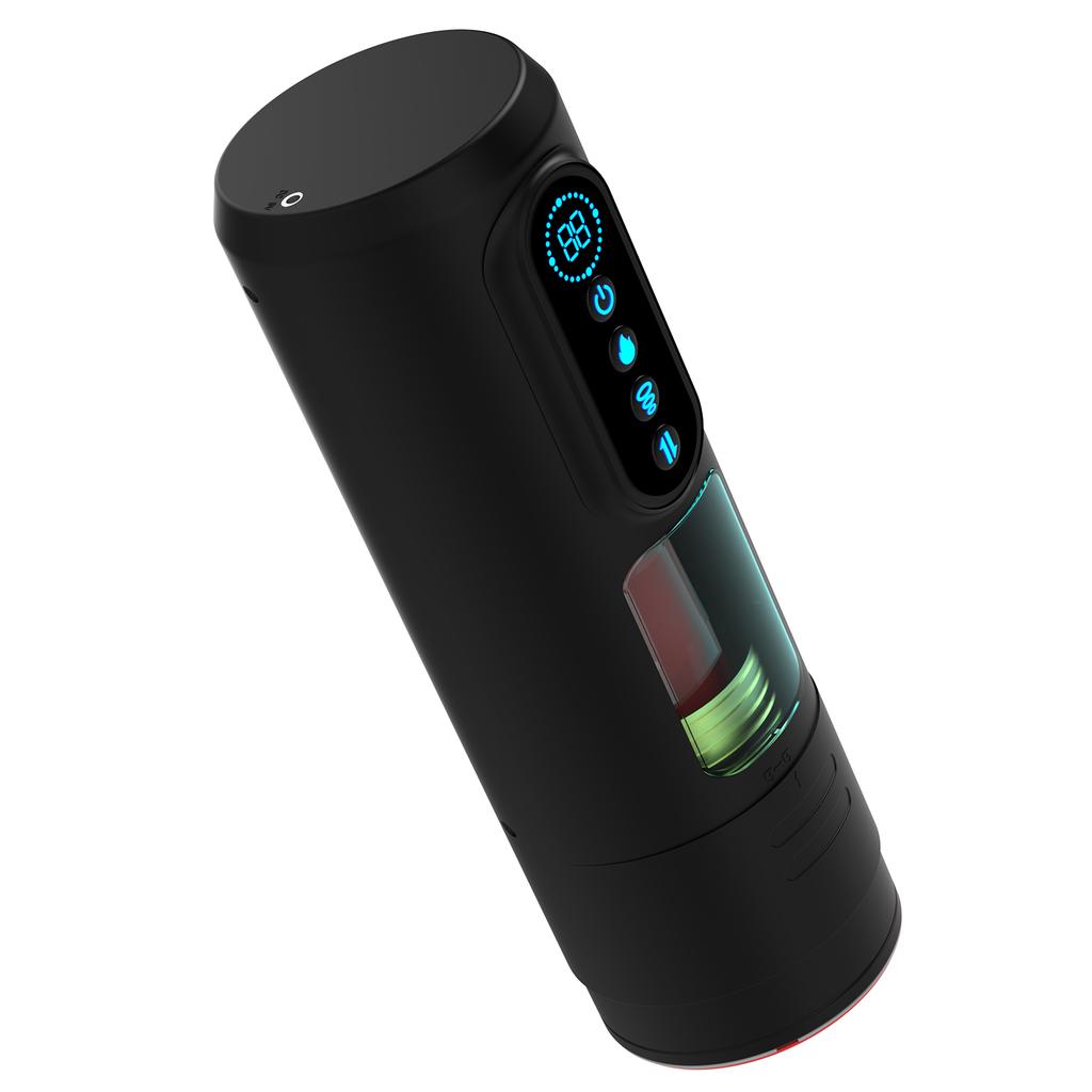 Automatic Male Masturbator-with 9 Thrusting & Sucking and Vibration Modes Heating LCD Display Masturbation Cup Sex Toys for Men Delayed Ejaculation