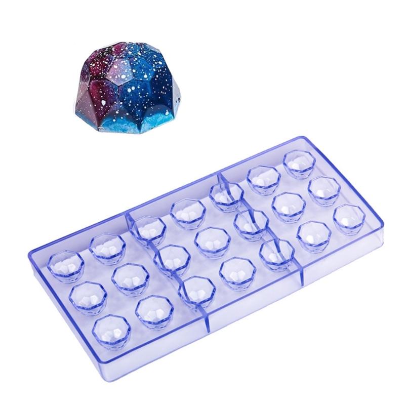 21 Cavity Gemstones Shape Chocolate Mold Portable Chocolate Mold in Gemstones Shape Ideal for Confectionery and Baking 1