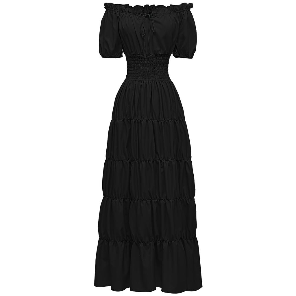 Medieval Renaissance Ladies One-piece Long Skirt Stage Costume Halloween COS Cosplay Retro Costume