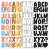 Creative 4 Inch Letter Stickers Colorful Waterproof Alphabet Stickers English Letters Vinyl Notice Board Stickers Blackboard