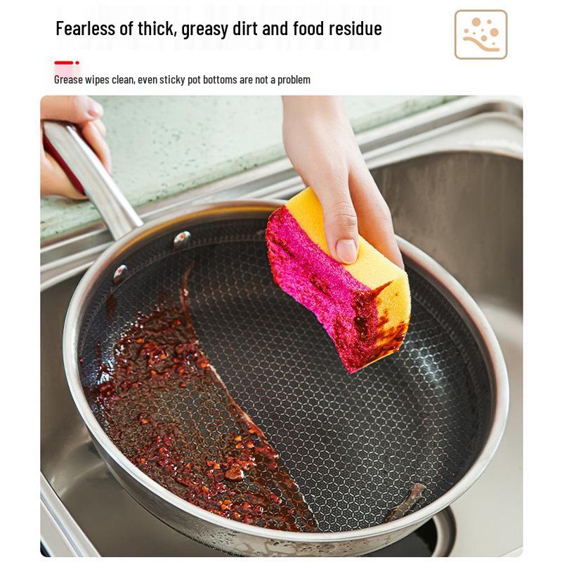 3M Scotch-Brite High-Grade Kitchen Scouring Pad - Durable, Strong Stain Removal for Tableware & Pots