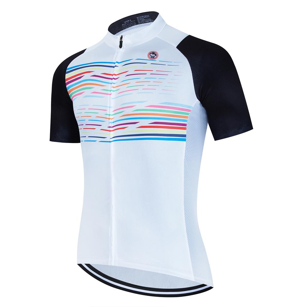 2023 New Men Short Sleeve Bicycle Jersey Summer Cycling MTB Bike T-shirt Outdoor Cycling Jersey Bike Clothing Quick Drying