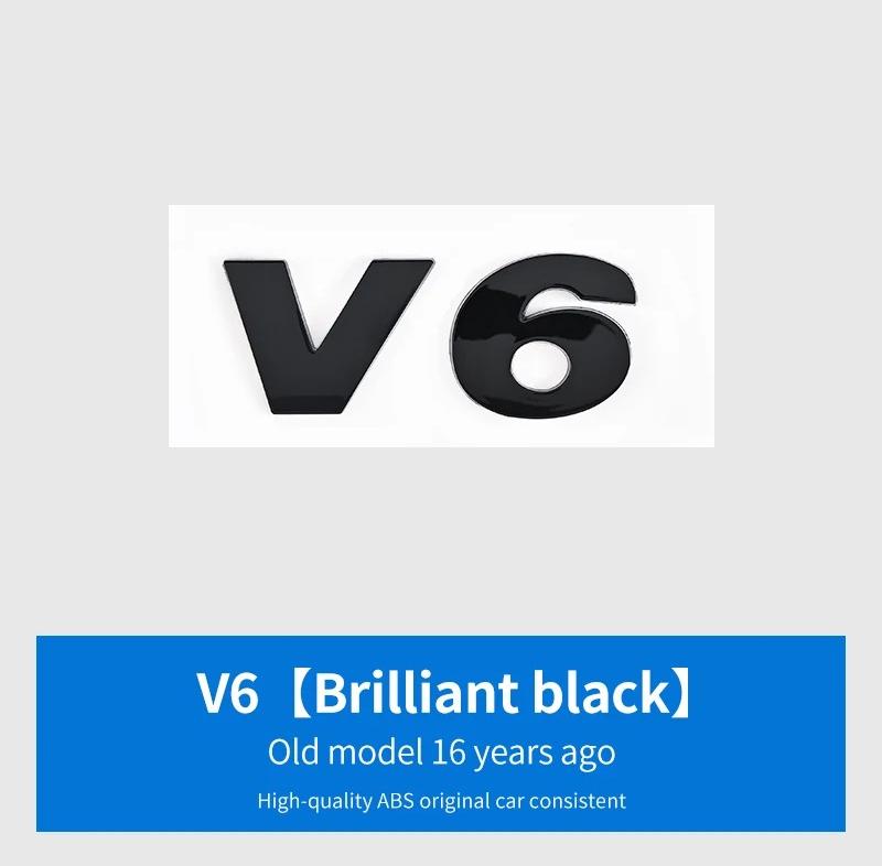 For VW For Volkswagen GTI/CC/V6/V8/Caddy/Jetta/Lavida specific ABS plastic trunk badge sticker silver black decorative label w