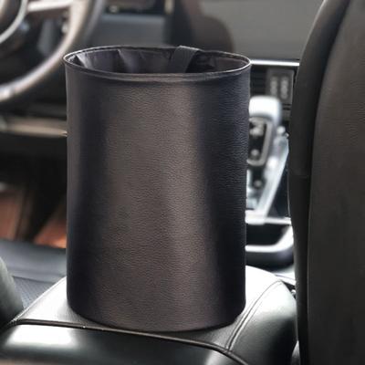 Cesta de Almacenamiento para Coche Contenedor de Basura Interior para Organizador de Residuos Portavasos Cubo de Basura Impermeable Papelera Plegable Accesorios para Coche