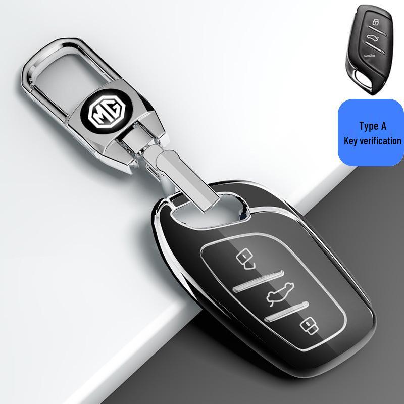 Compatible Key Case for MG 3/5/6, ZS, New Energy, HS, Rui Xing, and MG6 Pro - Third Generation Car Buckle Package
