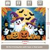 Two-dimensional Plane, Two-dimensional Banner, 1 Piece, Halloween Background Decoration, Background Photography props..P