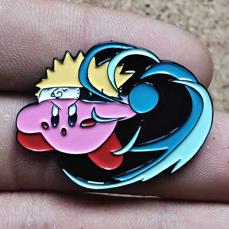 Gengar With Naruto Enamel Pins Cartoon Brooch Clothes Backpack Metal Lapel Badges Fashion Jewelry Accessories Friends