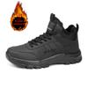 Brand Men's Boots Warm Plush Snow Boots Outdoor Non-Slip Hiking Boots High-Top Waterproof Sneakers Men's Winter Boots Size 39-46