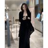 Early Autumn Set: Ice Silk Camisole Dress with Skirt, Jacket, and Cape