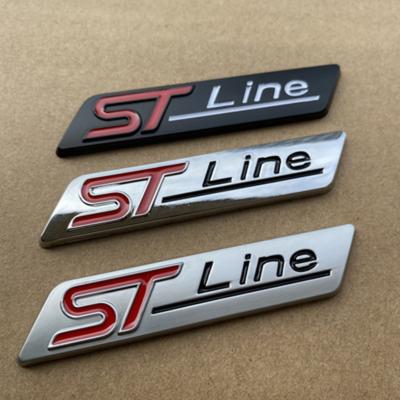 Kov Chrom Matt Black STline ST line Auto Emblem Badge Auto Decal 3D samolepka Emblem
