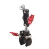 Adjustable 1/4inch Threaded Ball Mounting Arm Heavy Duty Iron Clamp Rotatable Metal Clamp for Mobile Phone Monitor Video
