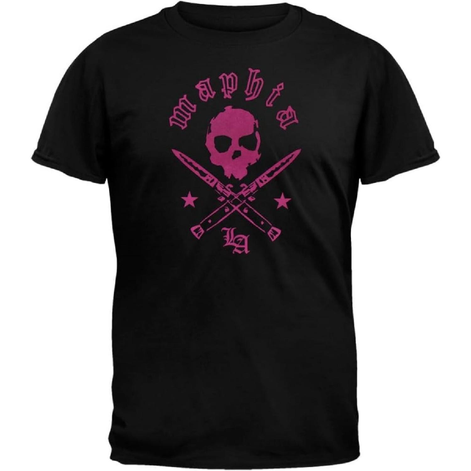 Maphia - Pink Skull T-Shirt S