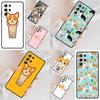 Corgi and Bubble Tea Cell Phone Case for Samsung Galaxy S26 Ultra S25 S24 S23 S22 S21 S20 Note10 Cover