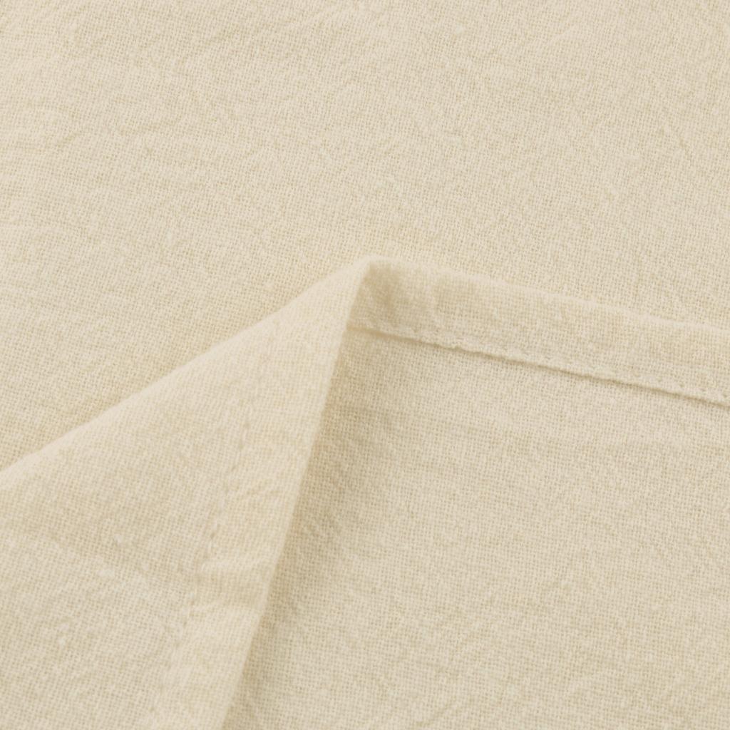 Women's Summer And Fashion V-neck Cotton Linen Loose Sleeves Long Sleeve Dress