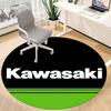 1PC Kawasaki Office Round Rug, Non-slip, Soft and Durable Office Rug for Interior Decoration, Perfect for Office, Beautiful Decoration