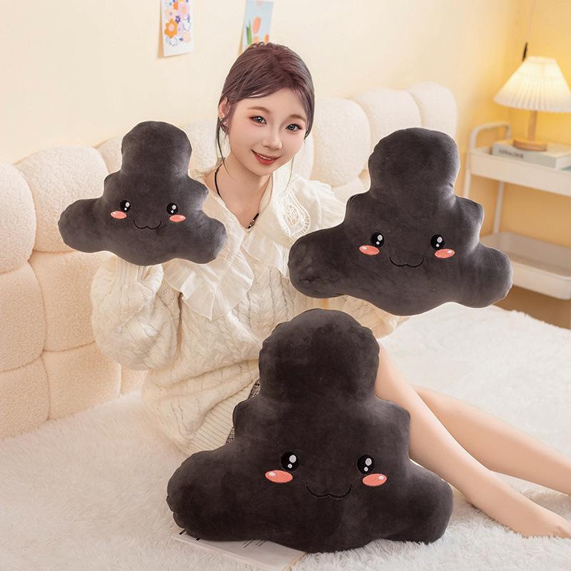 Creative Black Dark Cloud Pillow Plush Toy Doll Cloud Lightning Doll Home Sofa Cushion Muppet Doll