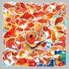 50 Koi Carp Waterproof Phone Case Stickers - New Year & Spring Festive Chinese Cartoon Style