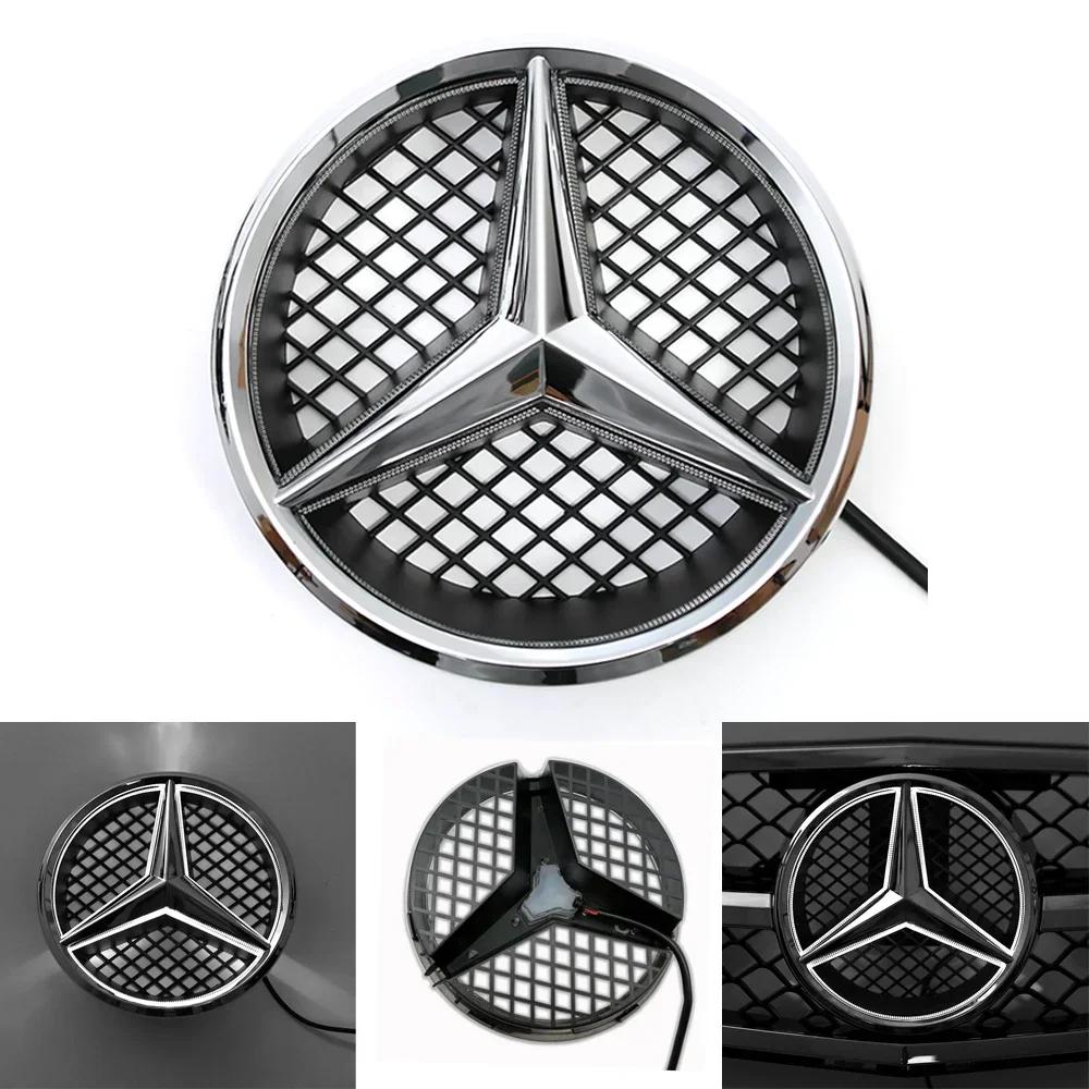 Emblema Stella Griglia Anteriore Auto 3D Specchio Stile OE Superficie Piatta Per Mercedes Benz W245 W204 X204 B180 B200 B250 C280 C300 C350