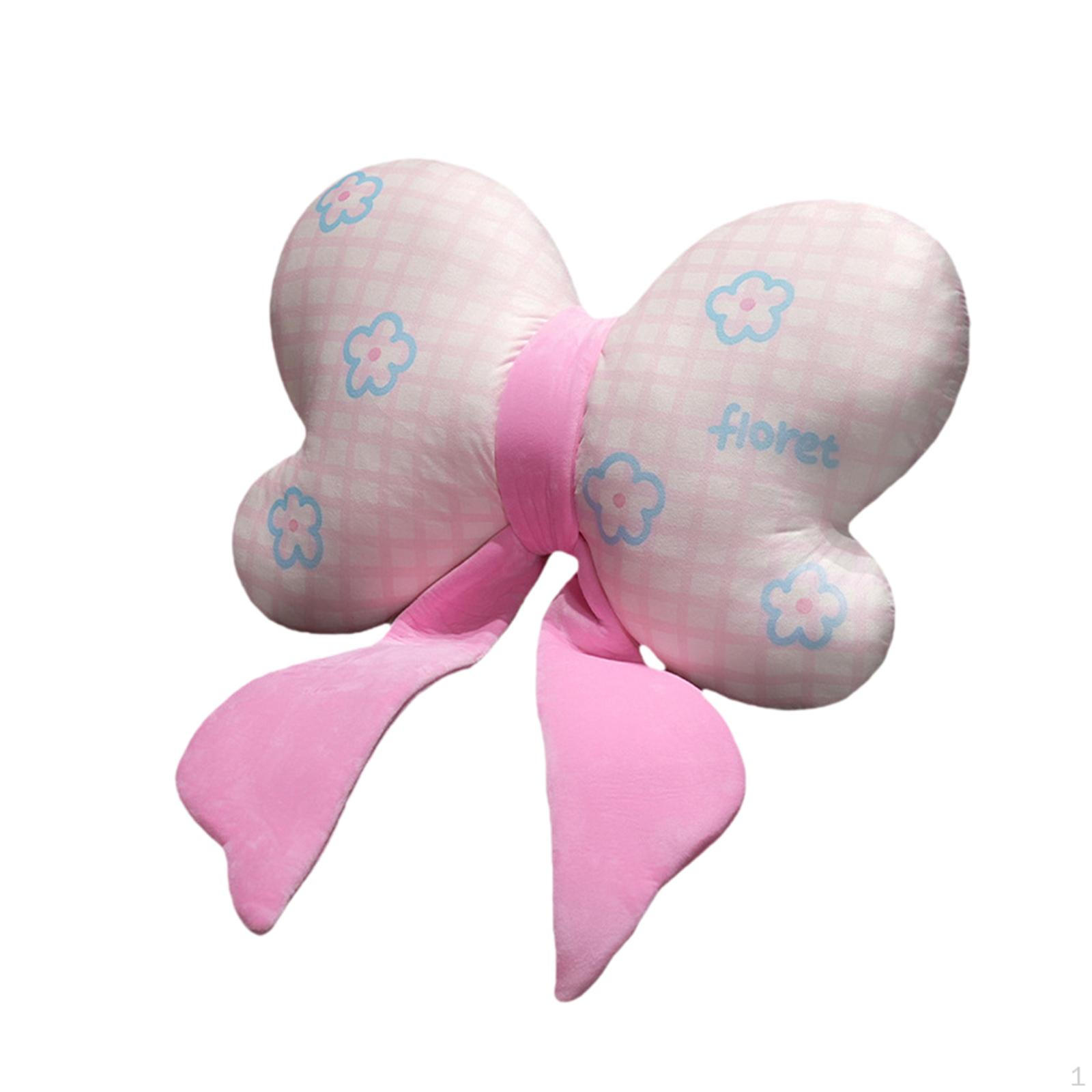 Bow Pillow Bowknot Throw Props Home Decoration Sofa Cushion Bedside for Office Chair 40cm pink 1580₽