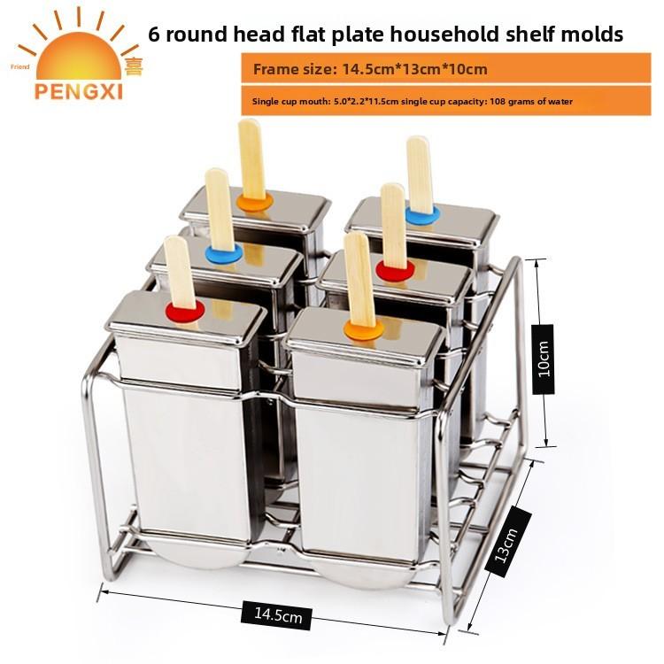 Modern Stainless Steel Ice Molds With Dual Slots For Home Use And Commercial Freezing
