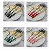 Stainless Steel 304 Western Tableware Four-Piece Set Creative Steak Knife Hotel Tableware Knife, Fork and Spoon Suit