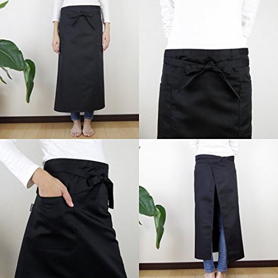 Fabrizm Japanese Garson Apron Twill Black 1490zbk T/C