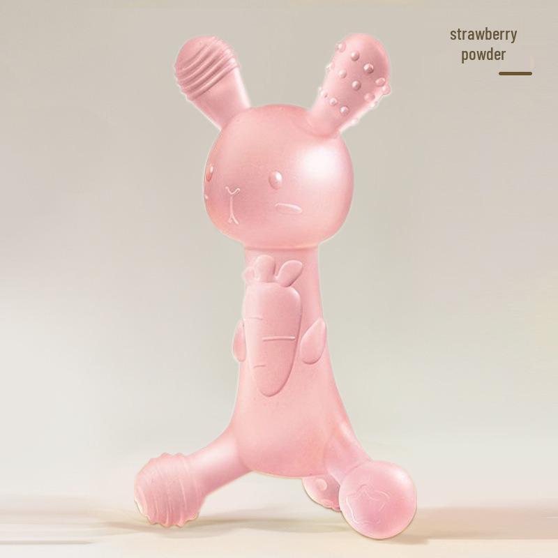 Silicone Carrot Baby Rabbit Teether Stick