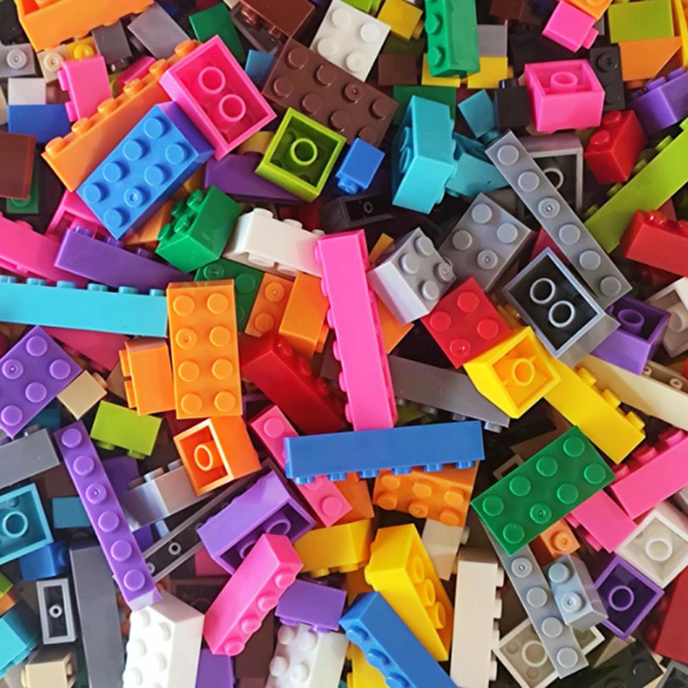 125g/250g DIY Bausteine Großpackung Bunte Klassische Steine Kreative Stadtmontage Lernspielzeug für Kinder