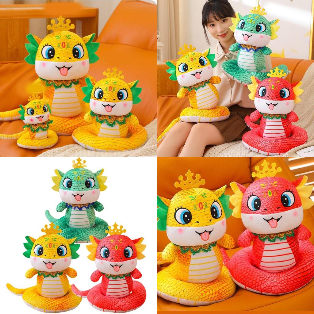 Adorable Plush Snake Doll For 2025 Year Of The Snake Gift Soft Toy With Custom Logo